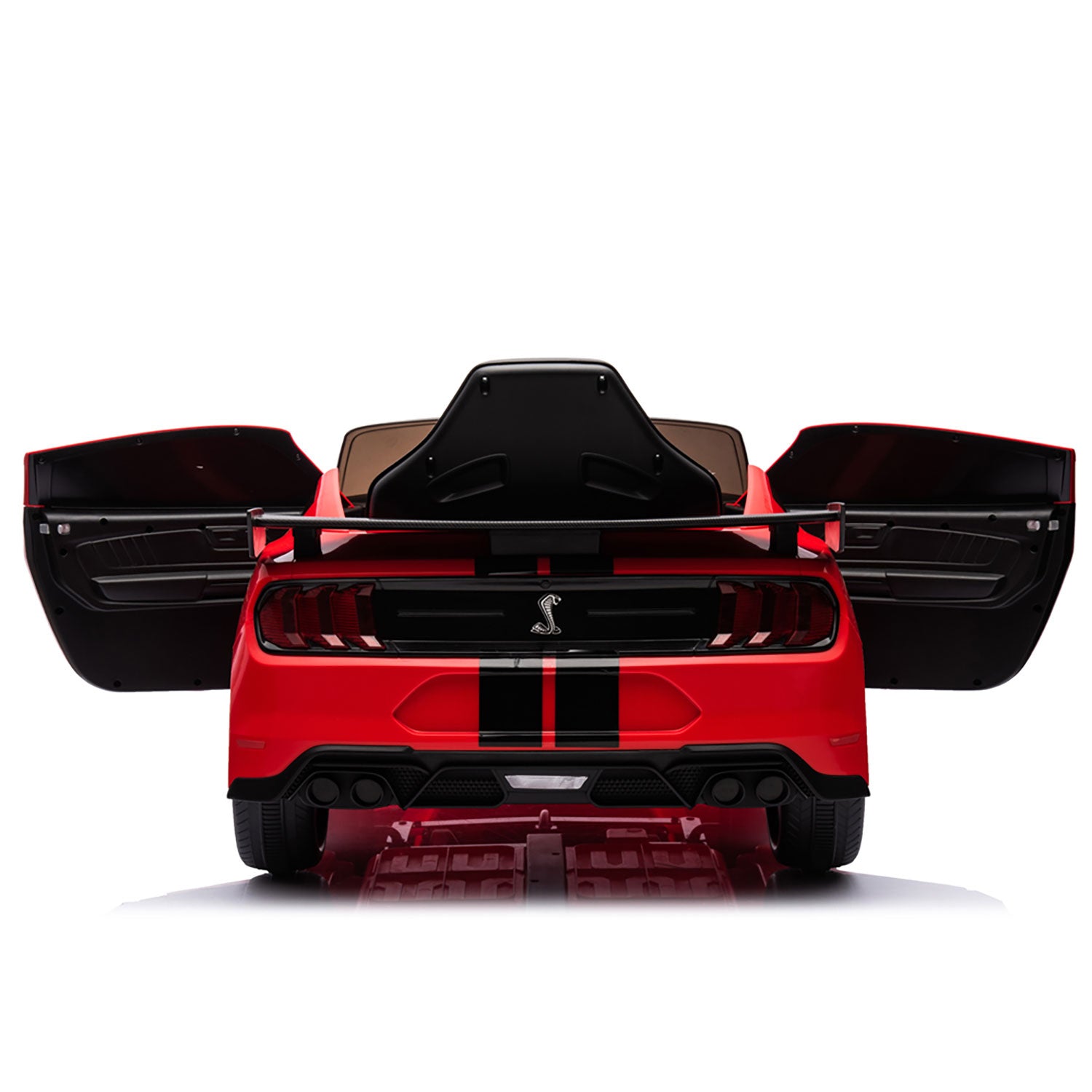 Macchina Elettrica per Bambini Licenza Ufficiale Ford Mustang Shelby Telecomandata 10,8V 3,1Ah Rosso
