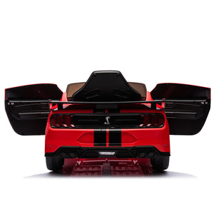 Macchina Elettrica per Bambini Licenza Ufficiale Ford Mustang Shelby Telecomandata 10,8V 3,1Ah Rosso