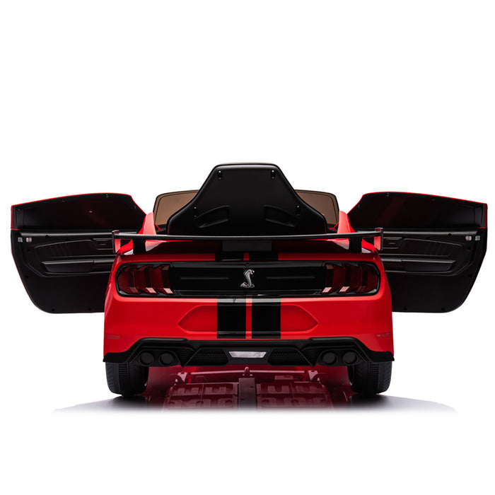 Macchina Elettrica per Bambini Licenza Ufficiale Ford Mustang Shelby Telecomandata 10,8V 3,1Ah Rosso