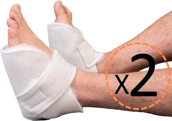 Set antidecubito per piedi e gomiti - protezione ortopedica per il tallone - adatto per letto e sedia a rotelle - guanciali antidecubito - 2 pezzi