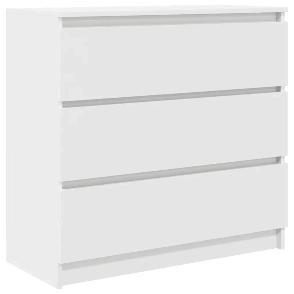 Credenza | Madia | Buffet da pranzo | Armadio da pranzo Bianca 80x35x76 cm in Legno Multistrato
