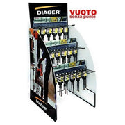 DIAGER 1006167 Expo Punte Booster Scatola Vuota per Punte SDS-Plus Capacita' 180 Posti colore Nero