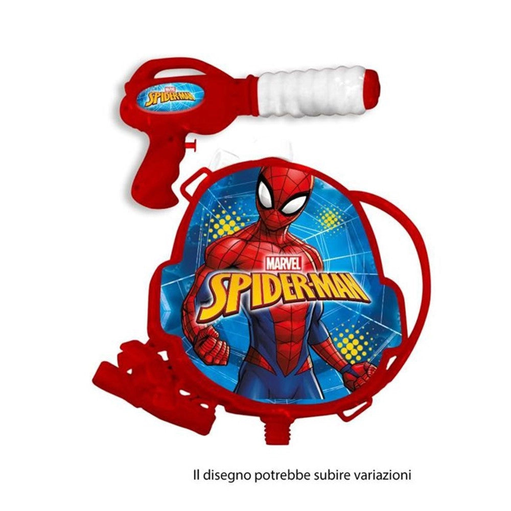Trade Shop - Pistola Ad Acqua Con Zainetto Grafica Spiderman 1200 Ml Gioco Bambini Estate 205847 -