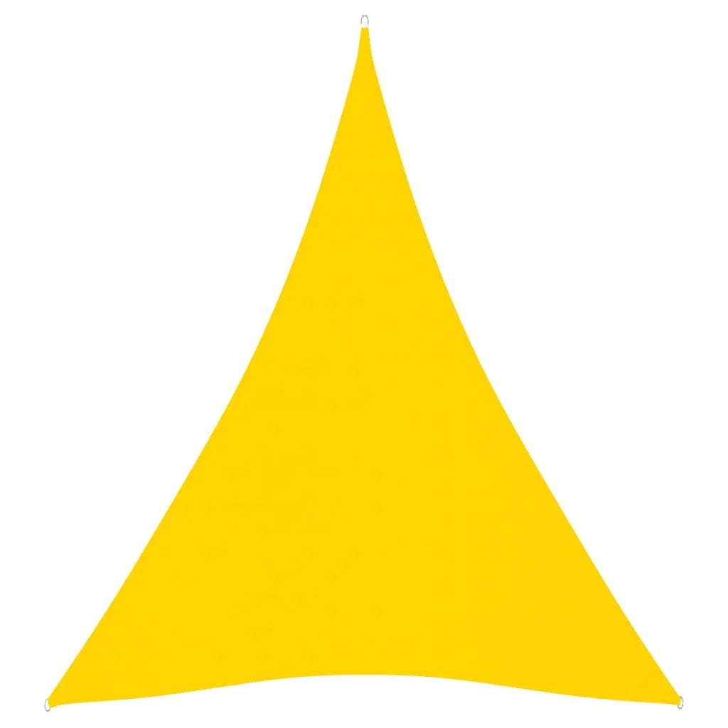 Vela ombreggiante triangolare in tessuto Oxford 4 x 5 x 5 m giallo 02_0009891