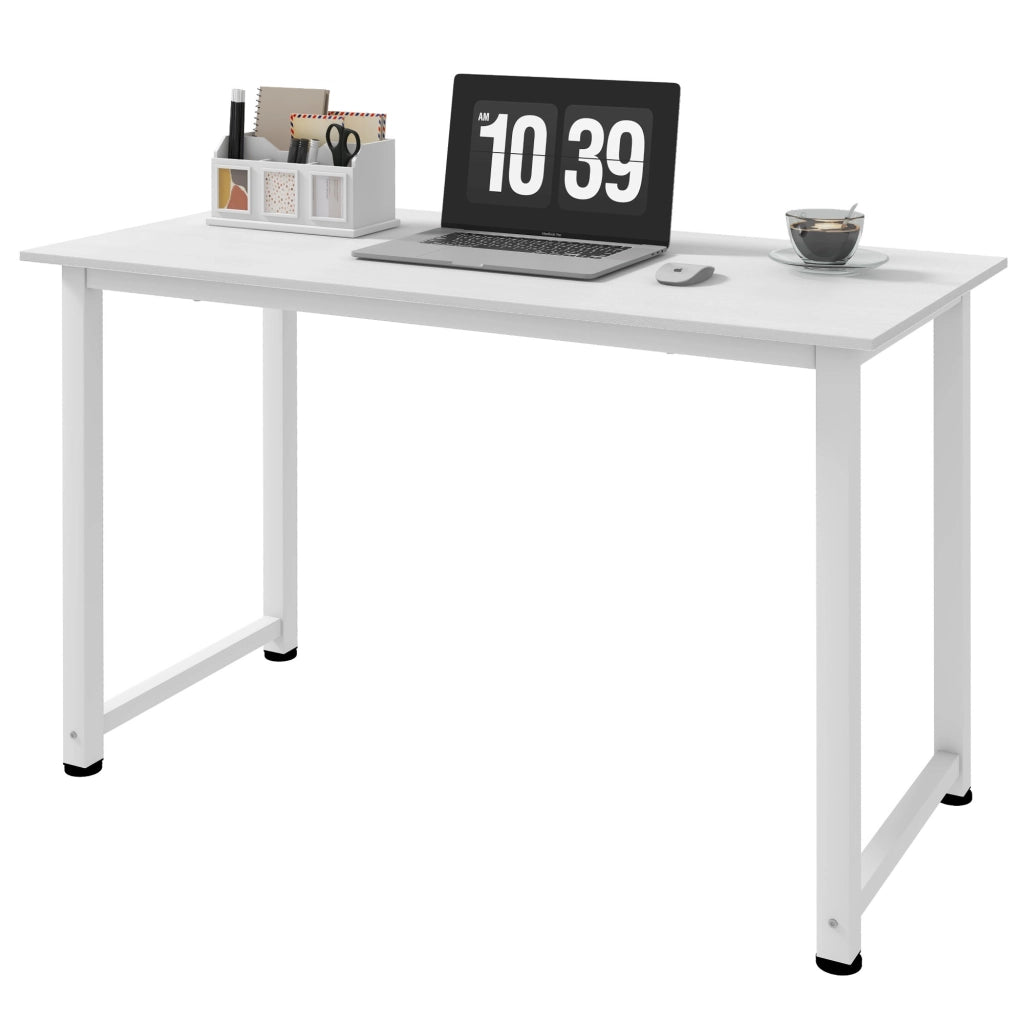 Scrivania con Cassetti e Piano in Rovere ¨C Zephmum ¨C 120x60x76 cm Bianco