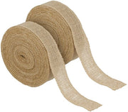 Set di Lint di Juta 4 cm x 20 m - Juta Naturale - Lint Decorativo - Marrone - 2-Pack - Sostenibile e Versatile per Progetti Artigianali