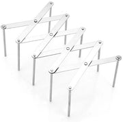Afdruiprek multifunzionale a telescopio con base antiscivolo in acciaio inossidabile, adatto per utensili da cucina, modello Zilver