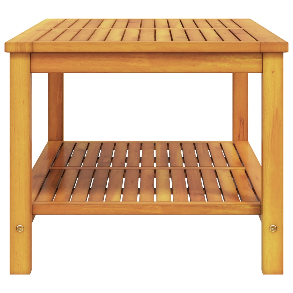 Tavolino da caffÃ¨ 110x55x45 cm in legno massello di acacia