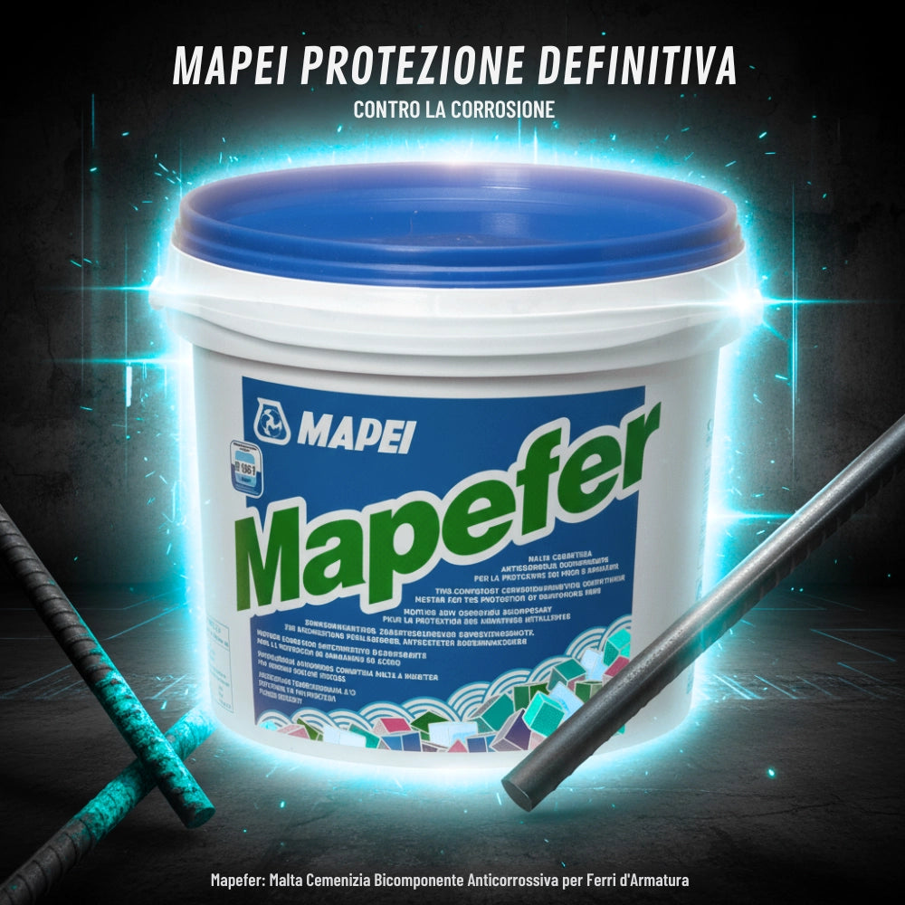 Mapefer malta anticorrosiva bicomponente per ferri di armatura 2 kg