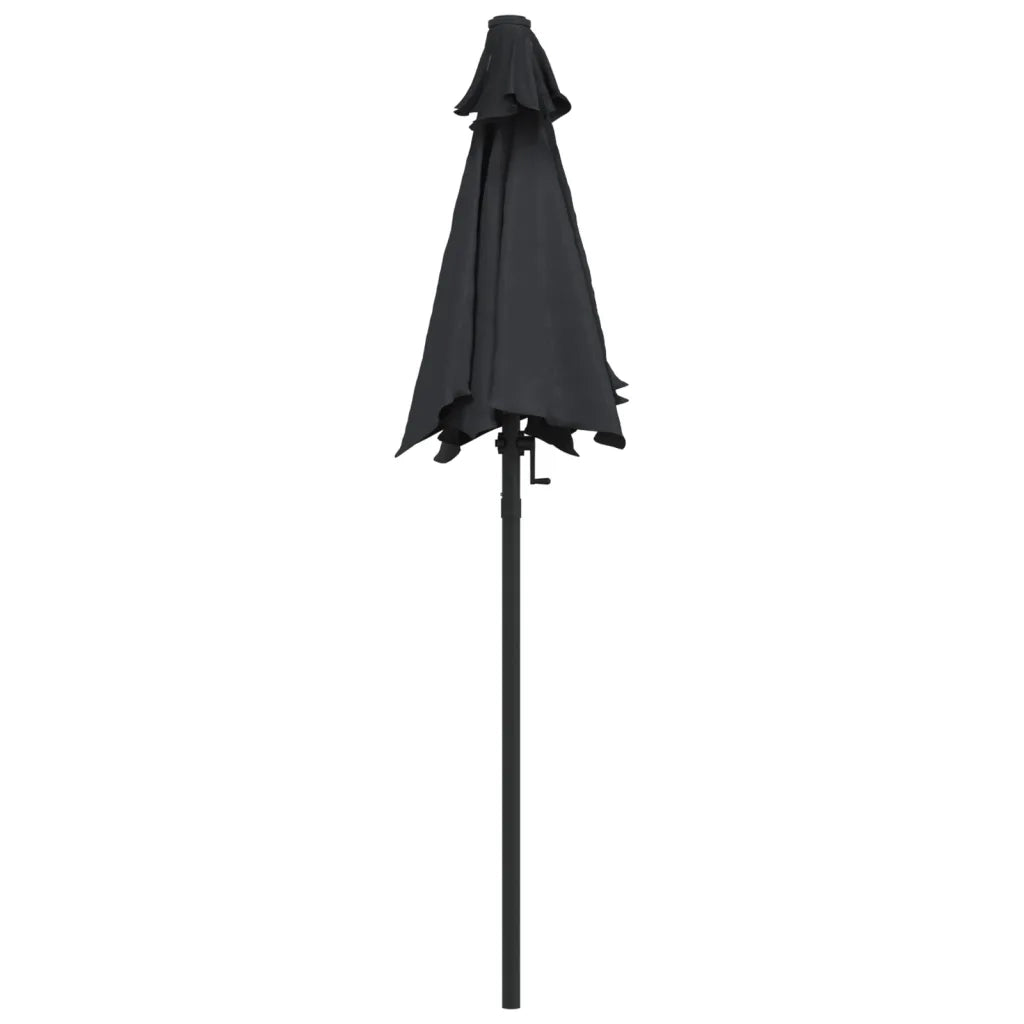 Ombrellone Nero 200x211 cm in Alluminio