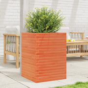 Fioriera Giardino Marrone Cera 50x50x68,5cm Legno Massello Pino 3282466