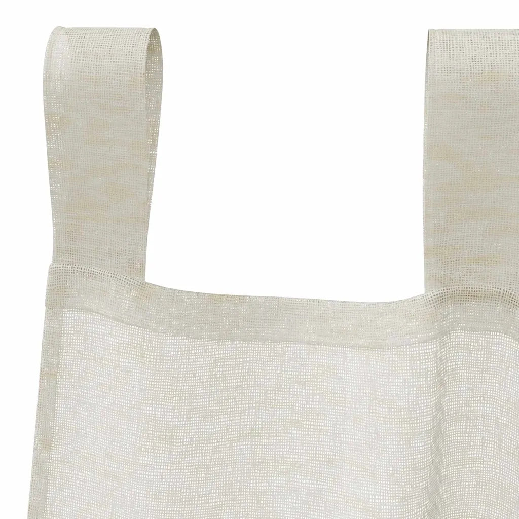 Tenda in Velo con tende 2 pcs Crema 225 x 140 cm Poliestere 4108039