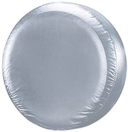Rimatura di riserva 15 pollici - Copertura a cinturino argentato - Impermeabile PVC - Adattamento regolabile - Pelle sintetica resistente all'usura - Installazione facile