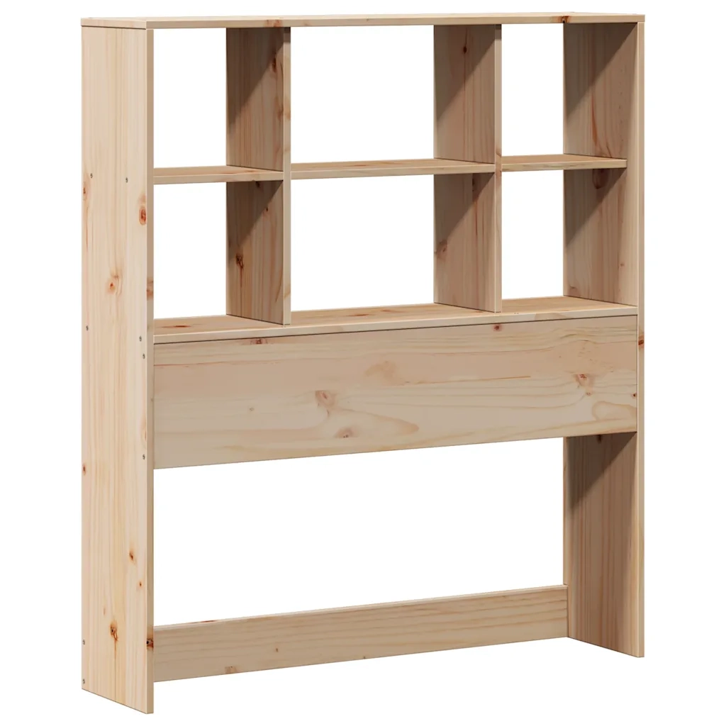 Letto Libreria senza Materasso 90x190 cm Legno Massello Pino
