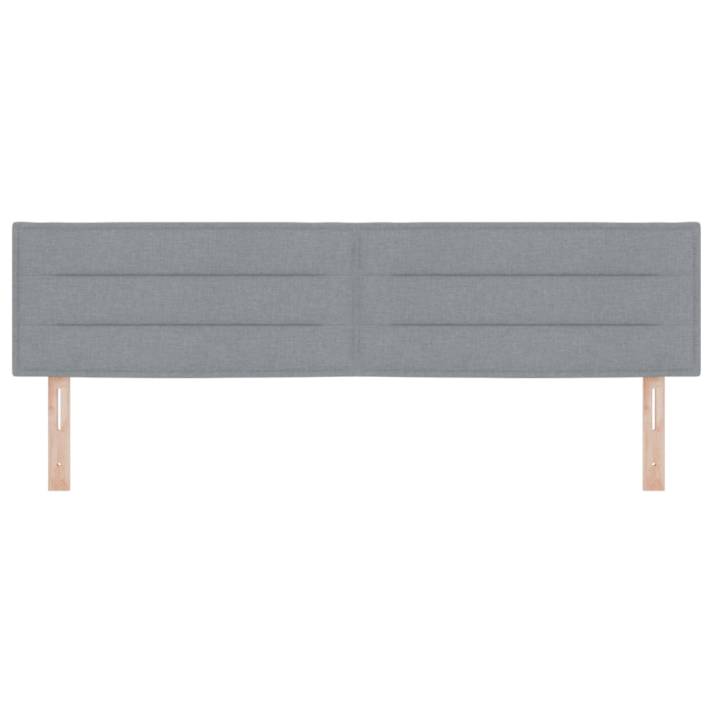 Testata LED Design Linee Grigia Chiara 90 cm Tessuto