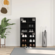 Mobile per Scarpe 2 pz Rovere Nero 52.5x30x50 cm