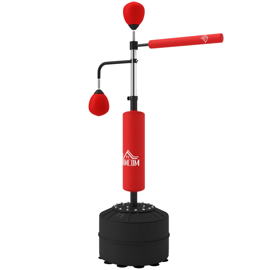Box sacco da boxe regolabile in altezza ¨C zephmum ¨C 160-230 cm, rosso