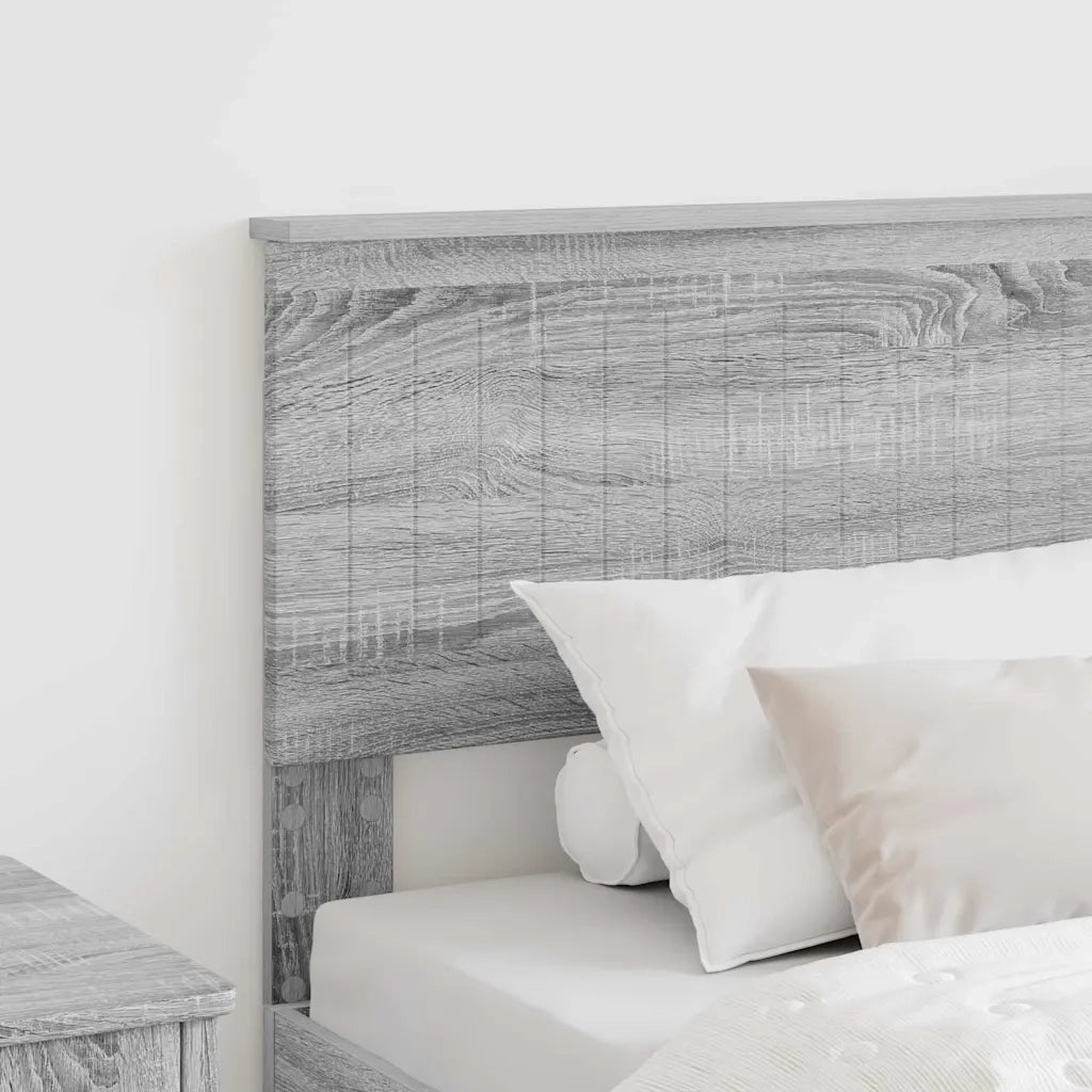 Testiera-Testata-Testiera Decorativa Grigio Sonoma 90 cm Legno multistrato 461331