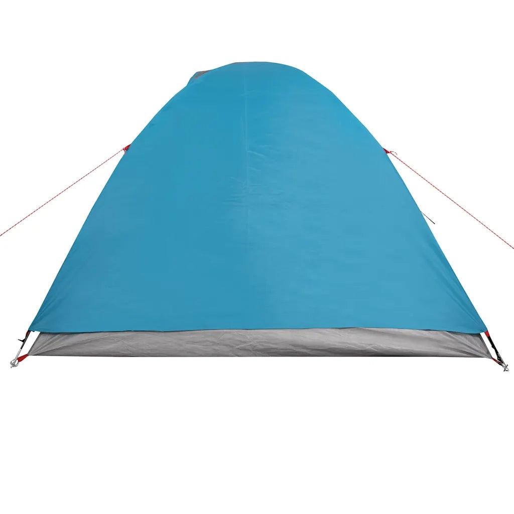 Tenda da Campeggio a Cupola per 3 Persone-Tenda per Escursionismo Blu Impermeabile 389269
