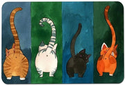 Pavimento Antiscivolo - Tappeto di Soglia - Pavimento di Cocco - Tappeto di Pavimento - Tappetino di Benvenuto - Disegno di Gatto - Facile da Pulire (40 x 60 cm) - Pavimento di Soglia