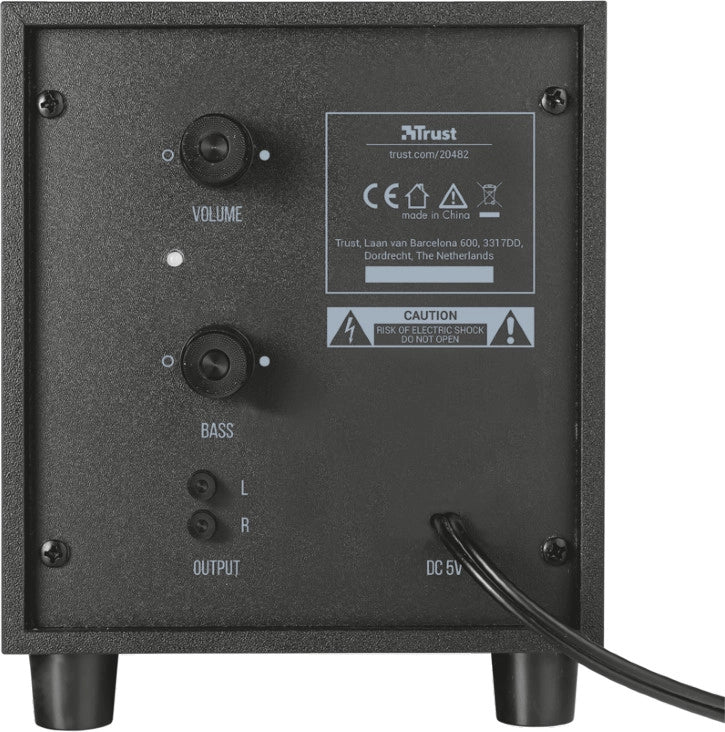 Trust avora 2.1 set di altoparlanti 9 w pc nero 2.1 canali 2-vie - 20442