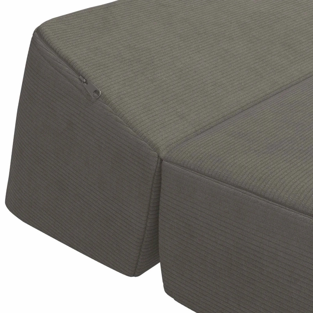 Divano Letto Pieghevole Grigio Chiaro 60 x 70 x 41 cm Tessuto