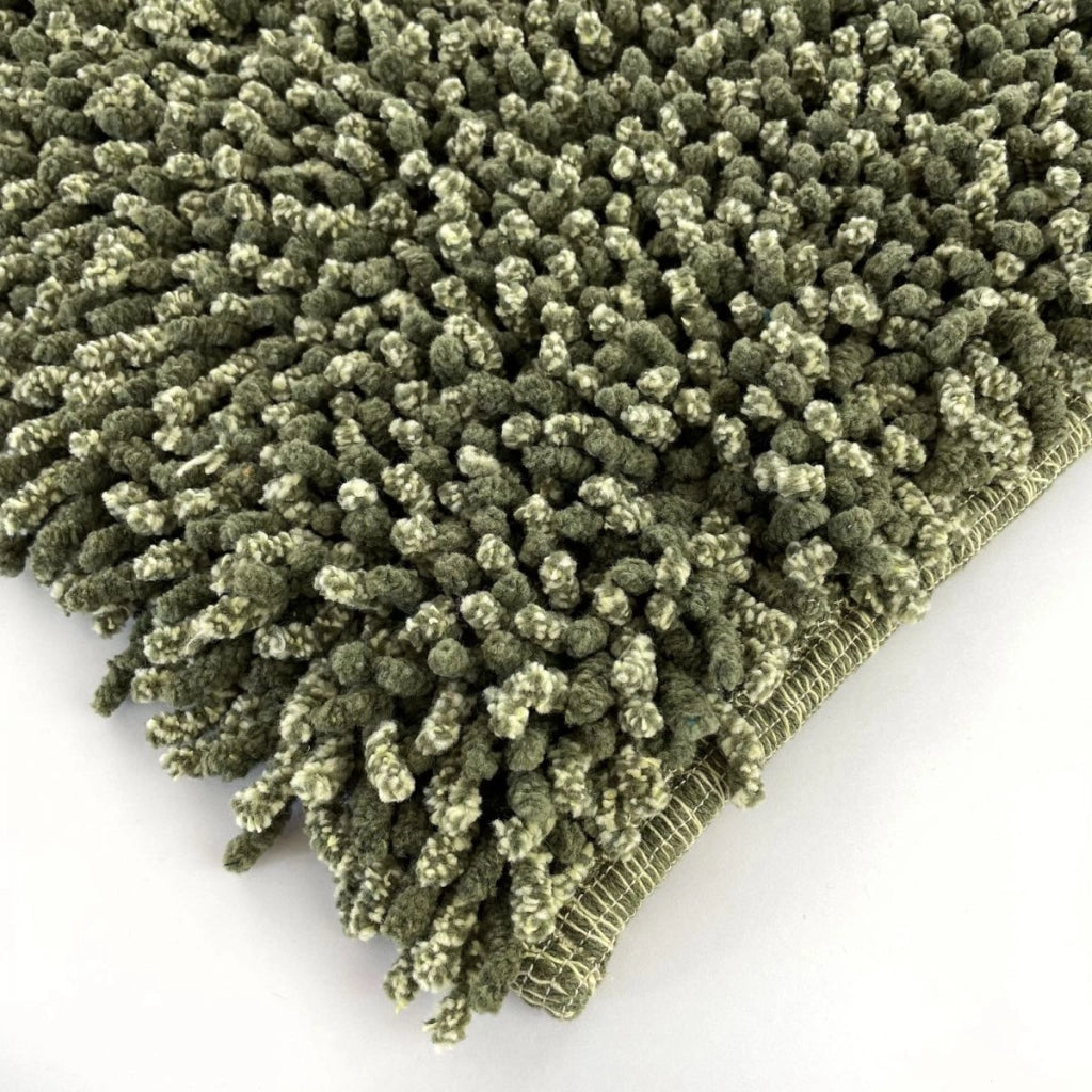 TAPPETO CHANTAL 55X90CM OLIVA IN COTONE