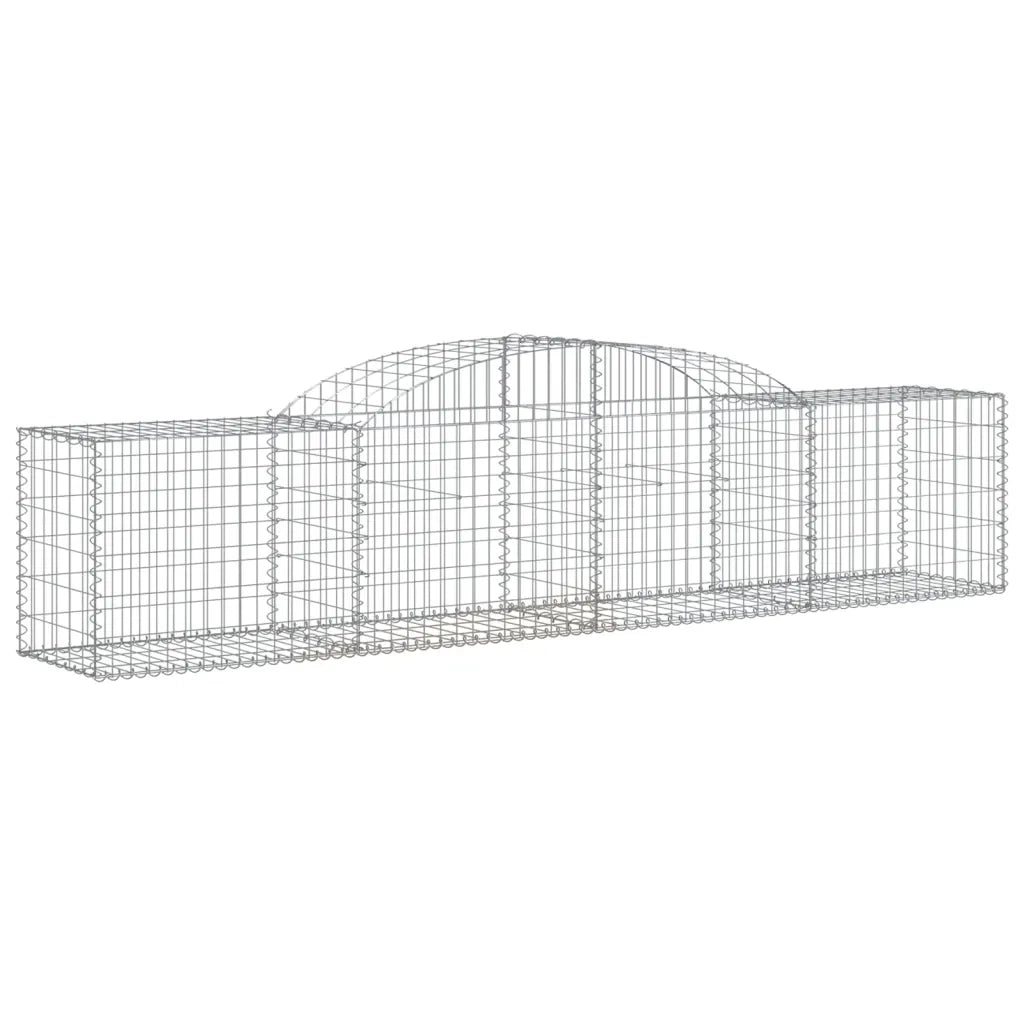 Cesto Gabbione ad Arco 300x50x60/80 cm Ferro Zincato 153513