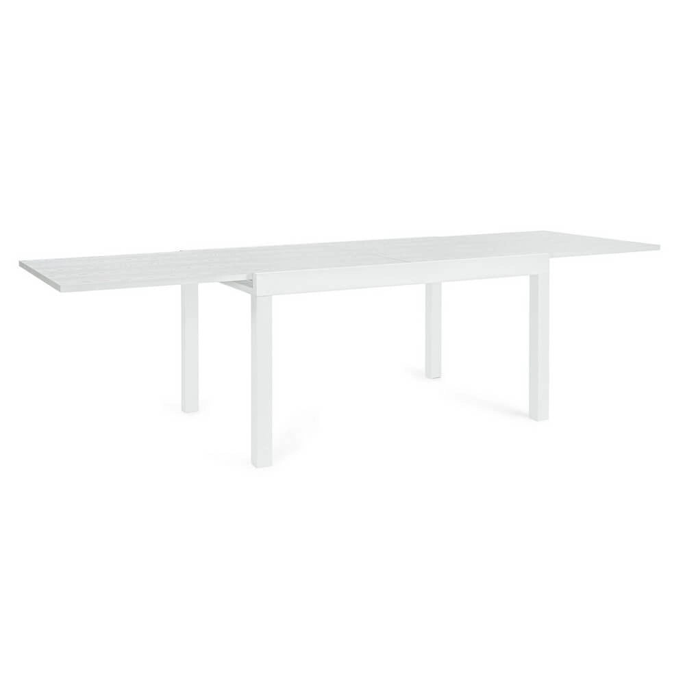 Tavolo Allungabile da Giardino in Alluminio Effetto Legno - BRASTEL
