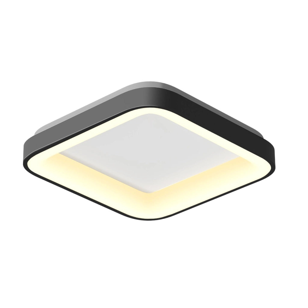 Plafoniera LED quadrata nera 72W 7500lm 45cm Videx