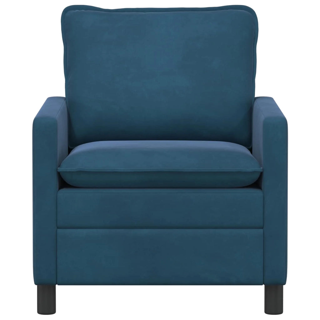 Divano Blu 76 x 81 x 87,5 cm Velluto