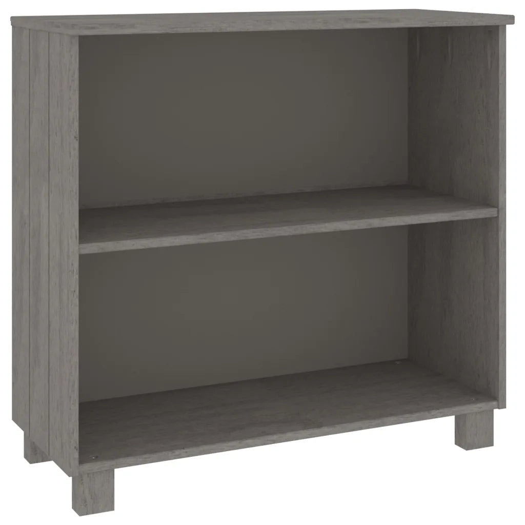 Credenza Grigio Chiaro 85x35x80 cm in Legno Massello di Pino cod mxl 25626