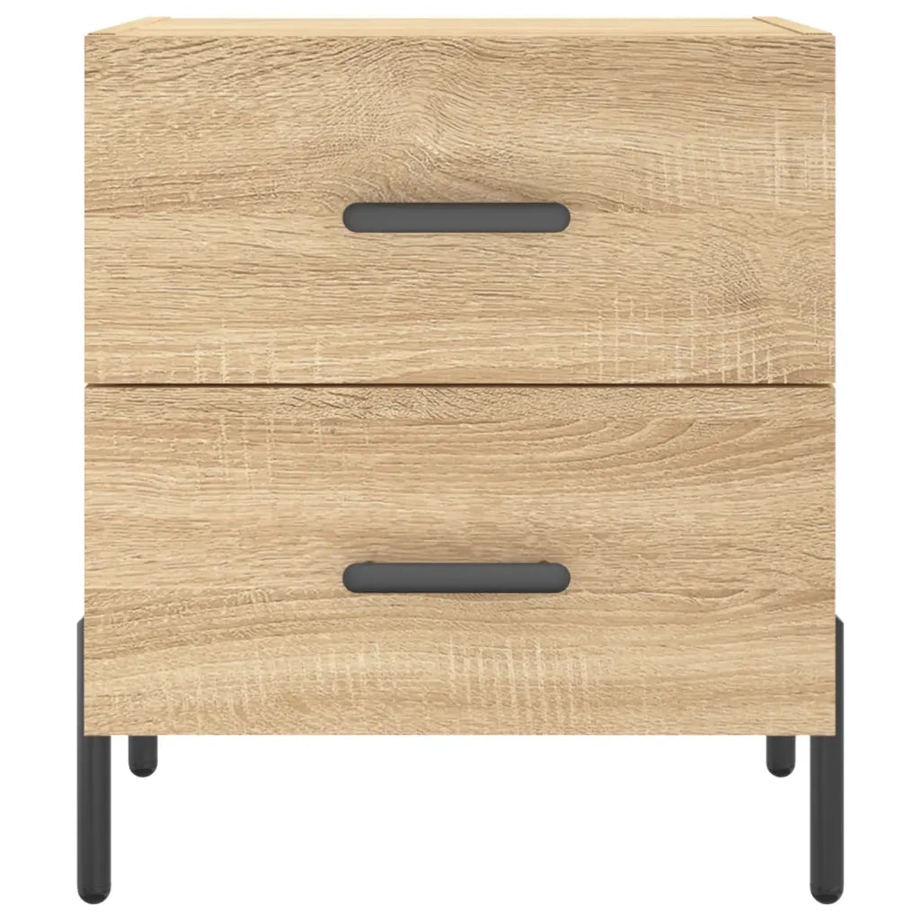 vidaXL Comodino Rovere Sonoma 40x35x47,5 cm in Legno Multistrato