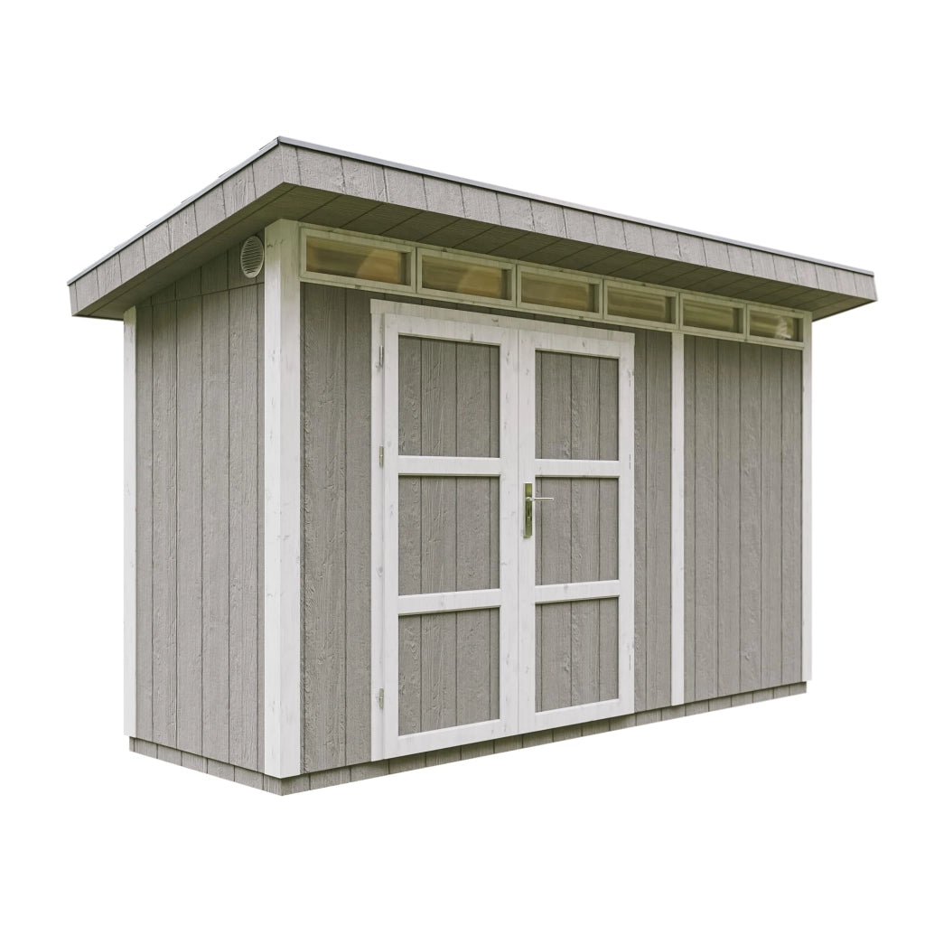 Casetta da Giardino di QUALIT? PREMIUM 4,3m?²-L161xW411cm - TIMBELA M902A-TUNDRA GREY