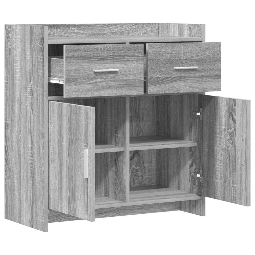 Credenza Sonoma grigio 75 x 36 x 80 cm Legno ingegnerizzato 8011120