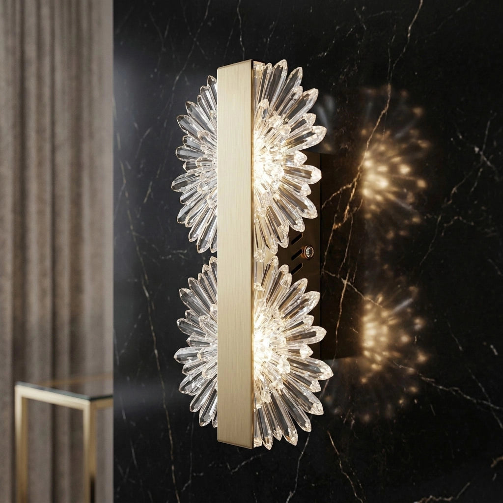 Applique Da Parete Led G147-2w Gold Brush