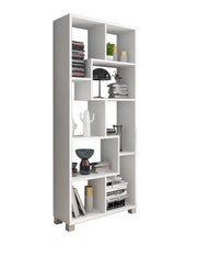 Biblioteca Veniano, Libreria 8 Ripiani, 68x25x161h cm Bianco