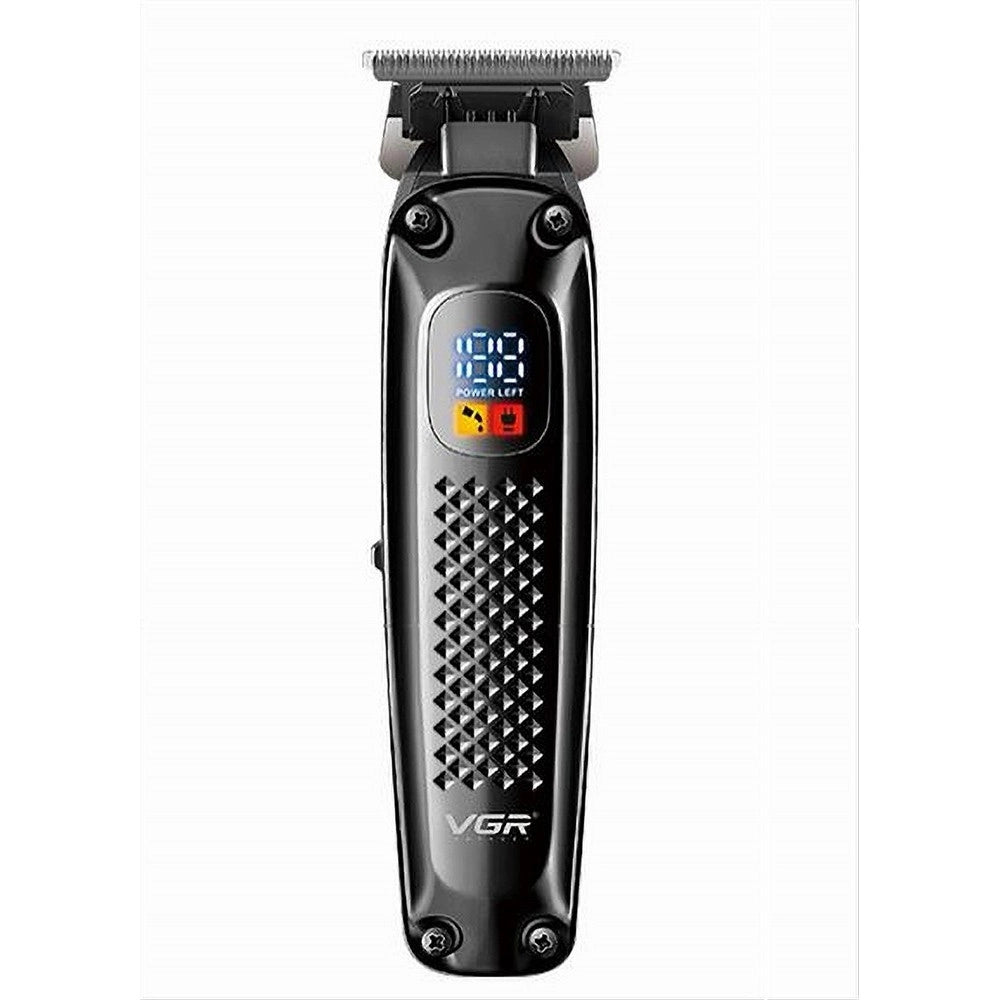 Trade Shop - Tagliacapelli Regolabarba Per Uomo Cavo/senza Fili Ricaricabile Display Led V-972 -