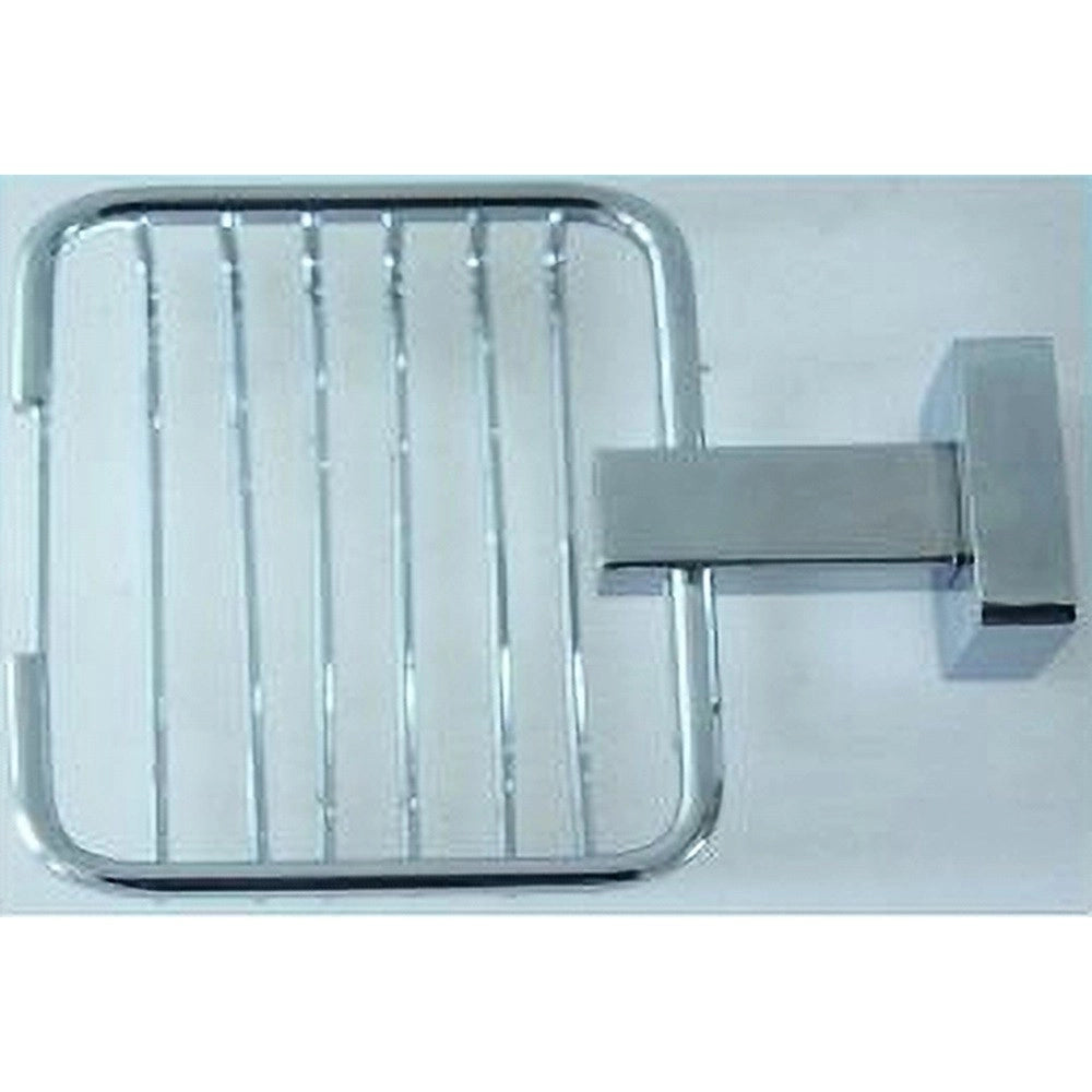 Trade Shop - Mensola Bagno Doccia Porta Sapone Saponetta Quadrata Fissaggio A Parete 52206a -