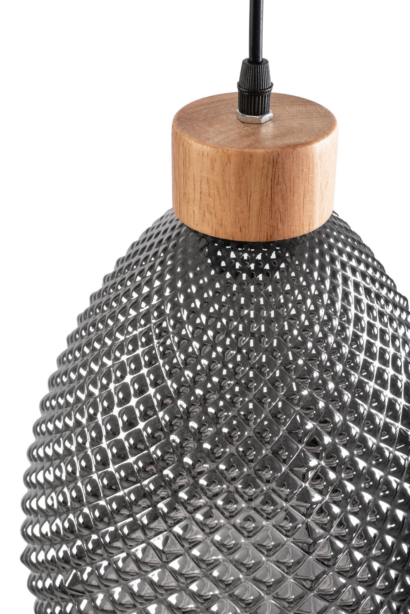 Lampada Da Soffitto Di Vetro Retro Black APP897-1CP