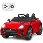 Macchina Jaguar F-type SVR 12 V per bambini con telecomando, Macchina a batterie con musica e storie Rosso-Macchinine giocattoli