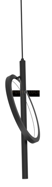 LIAM-S1 N Sospensione 1 luce led struttura in metallo nero opaco diffusore cover siliconica, 12W, dimmerabile SDD 2800 - 5000k lumen 821