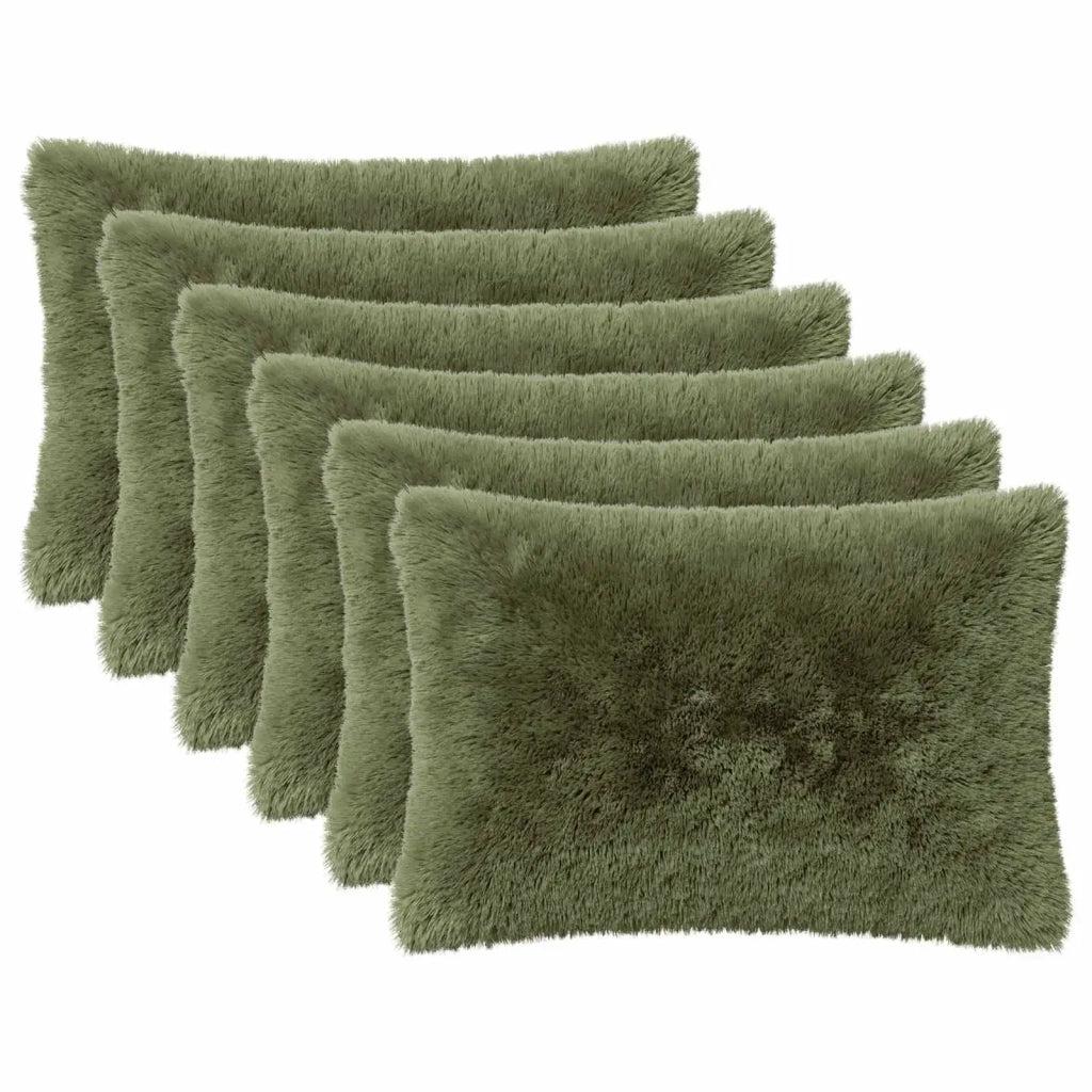 Cuscino con cuscino HEERLEN 6 pz Verde Fleece PV 924036