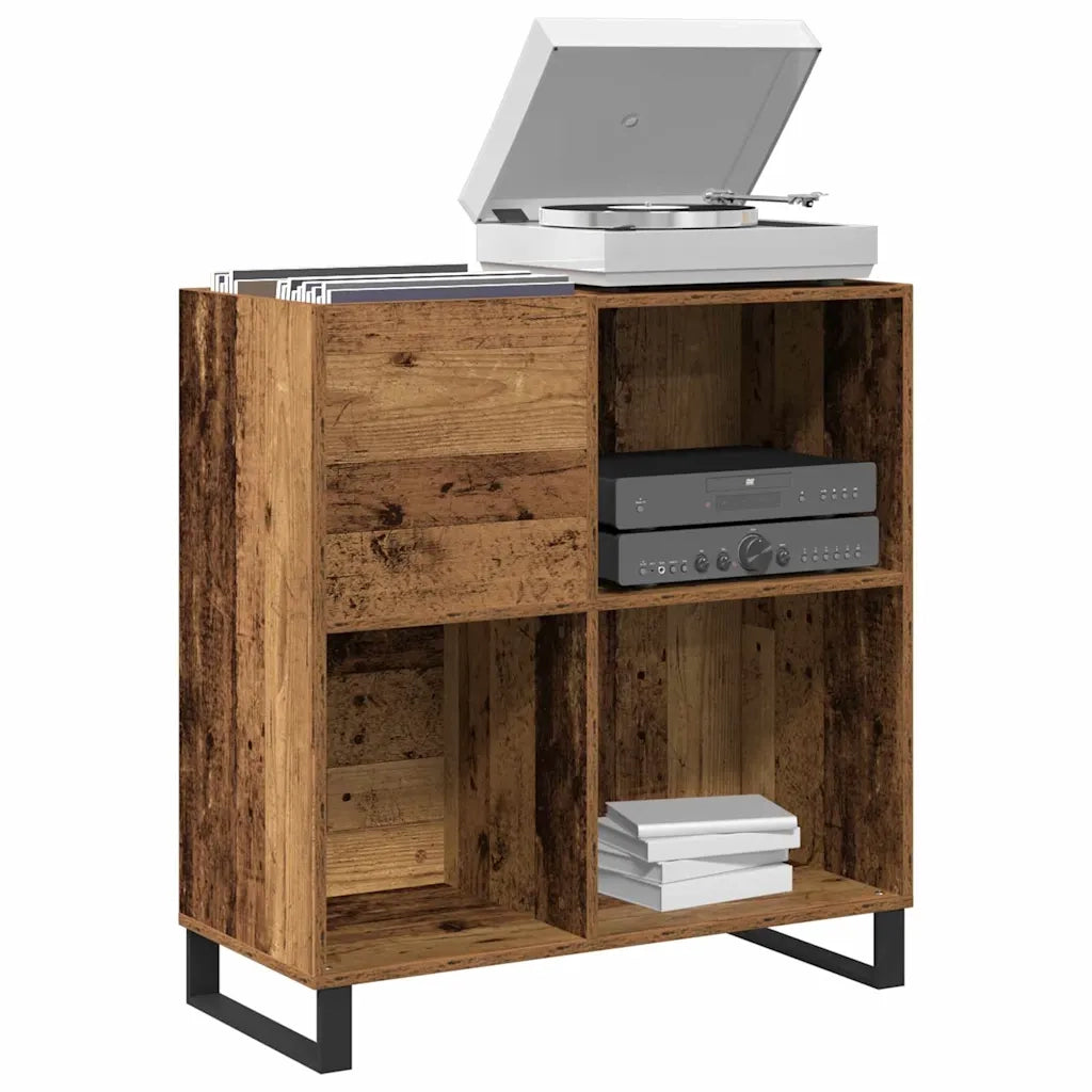 Mobile porta vinili Legno vecchio 84,5 x 38 x 89 cm CFW3621325