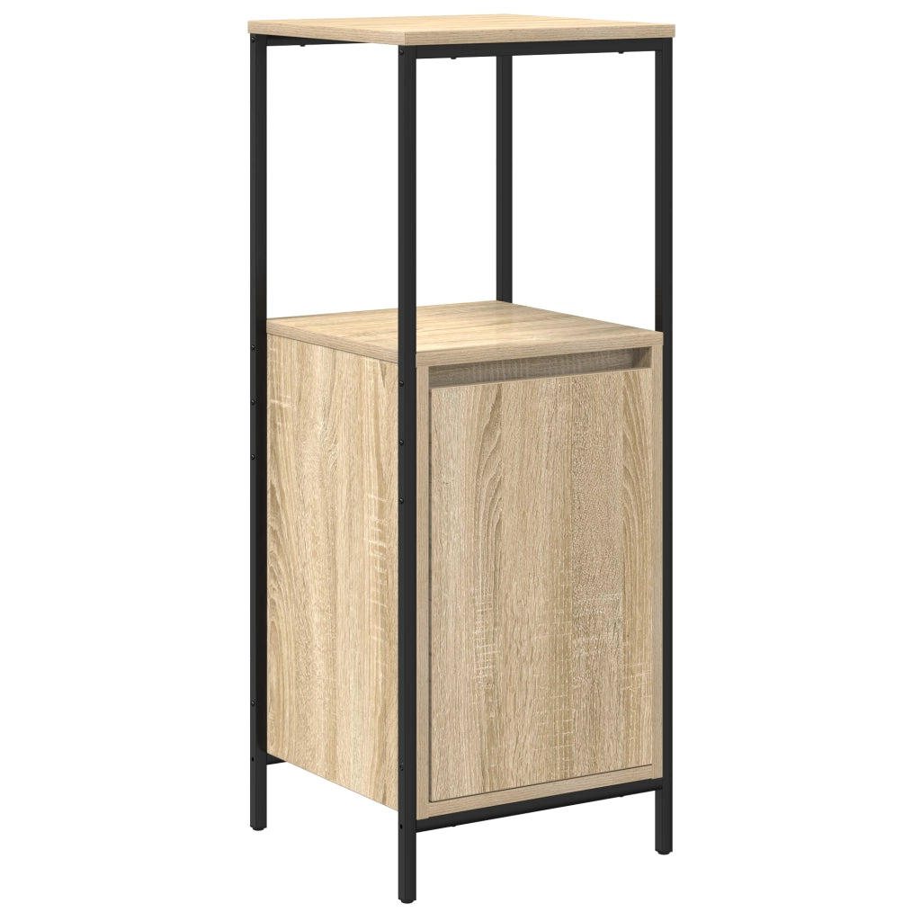 Set di mobili da bagno 5 pezzi in legno ingegnerizzato rovere Sonoma