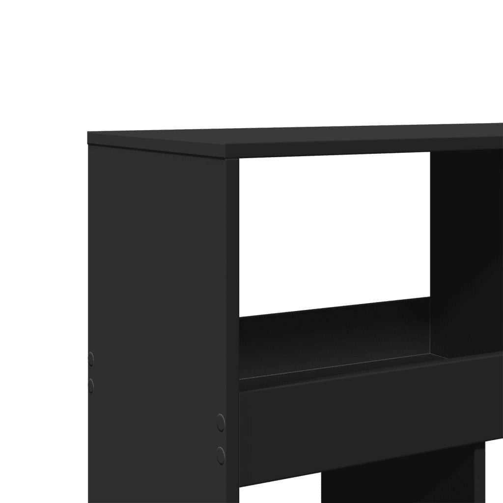 vidaXL Divisorio Stanza Nero 100x33x125,5 cm in Truciolato