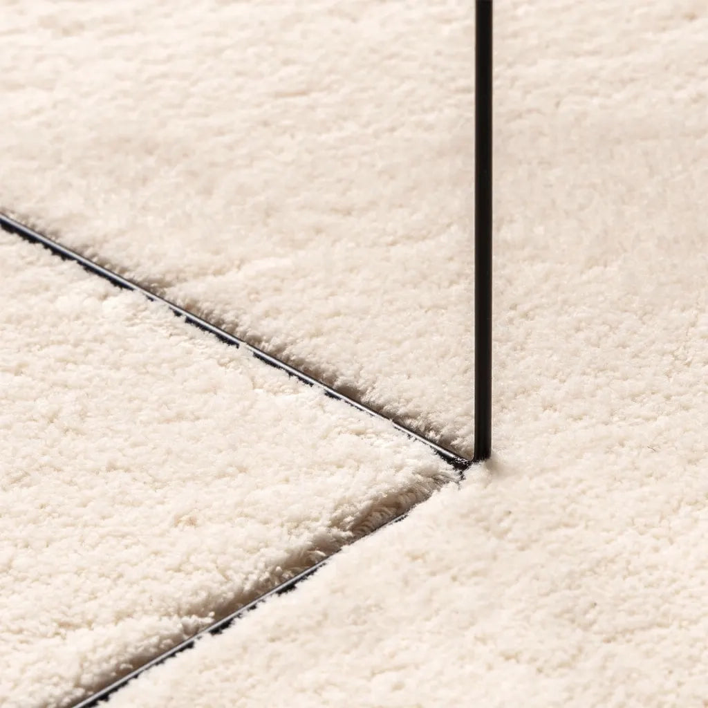 Tappeto a Pelo Corto HUARTE Morbido e Lavabile Beige 60x110 cm 375013