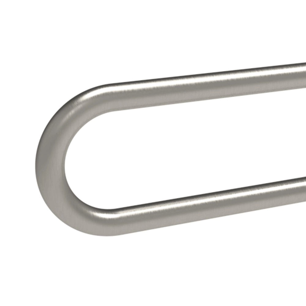 Barra maniglione fissa con rinforzo cm80 inox satinato