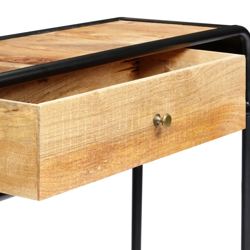 Tavolo Consolle | Tavolo d'Ingresso 118x30x75 cm in Legno Massello di Mango