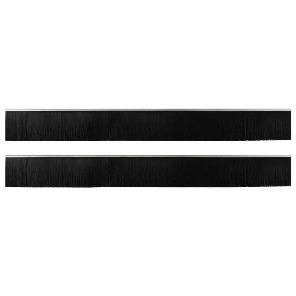 Spazzole per porte autoadesive 2 pcs Argento 100 cm 42019477